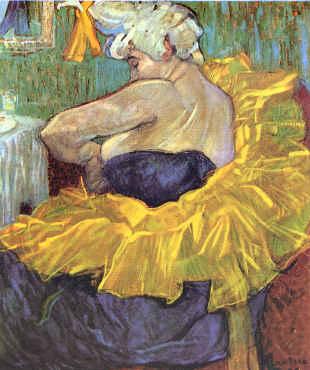  Henri  Toulouse-Lautrec Clowness Cha-u-Kao Spain oil painting art